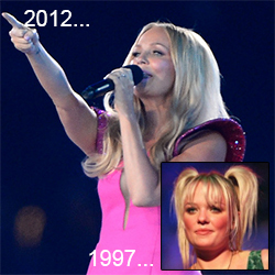 Emma Bunton 2012 and 1997