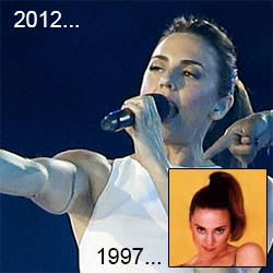 Mel C 2012 and 1997