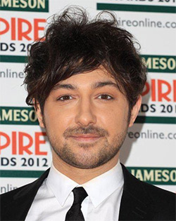 Alex Zane with messy hair