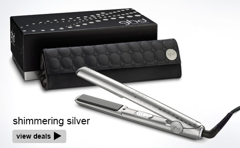 ghd shimmering silver gift set